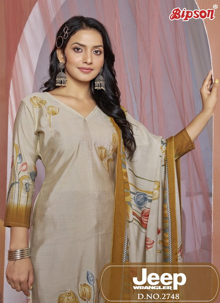 Jeep Wranglar 2748 By Bipson Roman Silk Printed Dress Material Wholesale Market