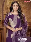 Jeep Wranglar 2858 By Bipson Roman Silk Printed Dress Material Orders In India