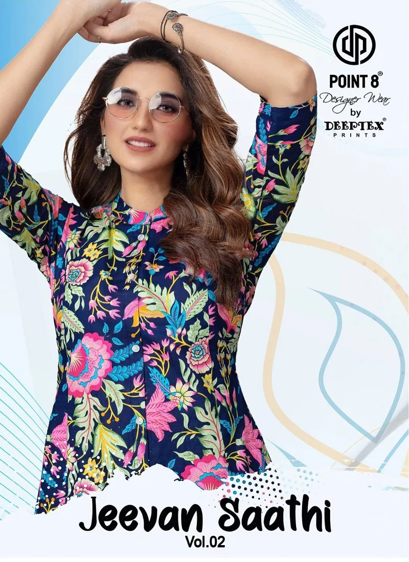 Jeevan Sathi Vol 2 By Deeptex A Line Cotton Printed Kurti Suppliers In India Catalog