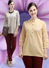 Jelite Carnation 2 Stylish Western Regular Wear Heavy Cotton crepe Ladies Top Collection
