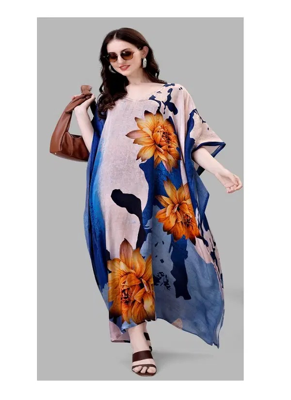 Jelite Natural Satin Fancy Printed Kaftan Catalog