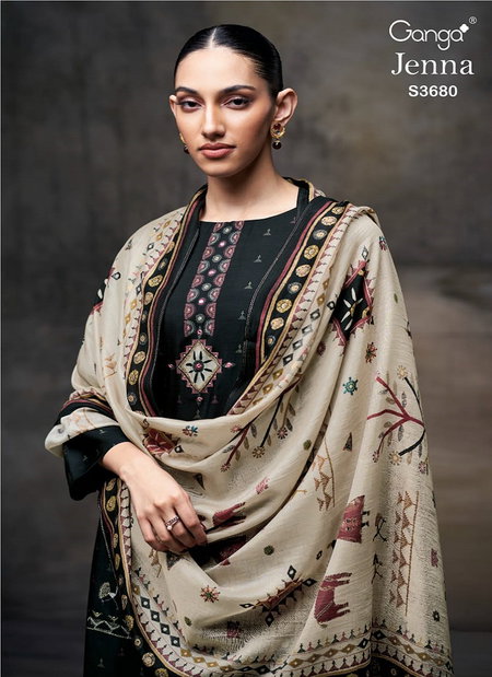 Jenna 3680 By Ganga Bemberg Silk Surat Designer Salwar Suit Wholesale Market