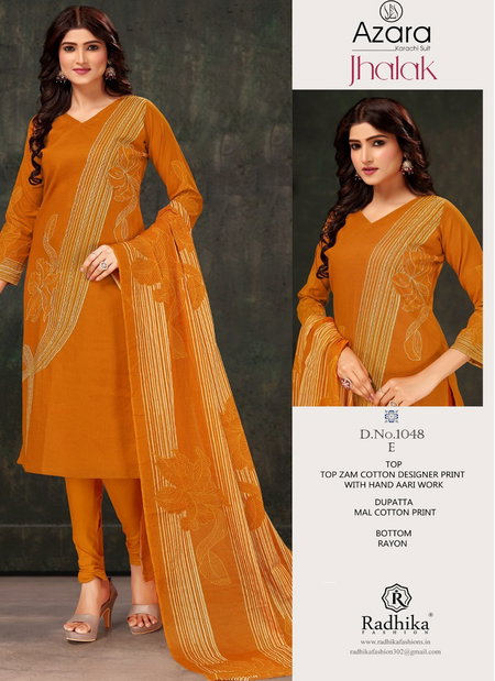 Jhalak By Azara Radhika Cotton Digital Printed Dress Material Wholesalers In Delhi
