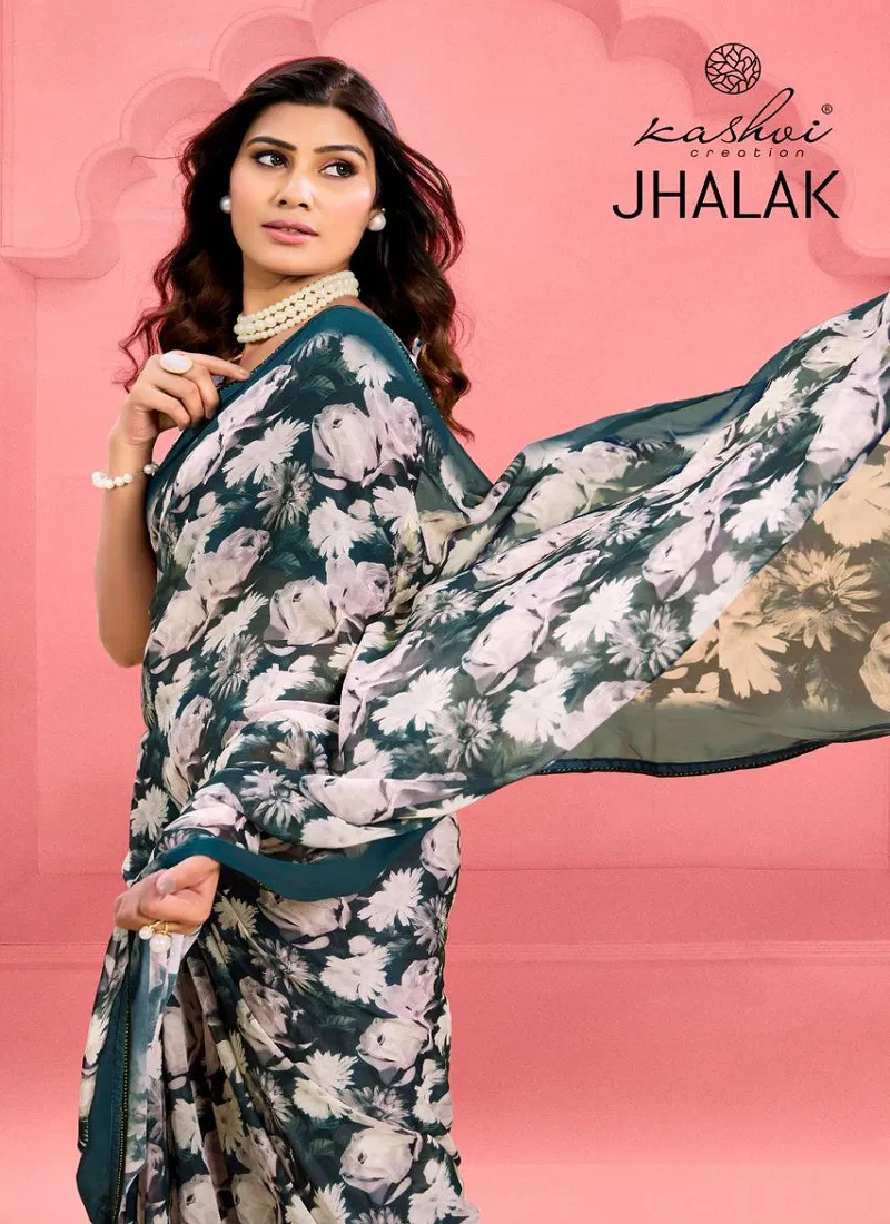 Jhalak By Kashvi Weightless Printed Wholesale Sarees Wholesale In India Catalog