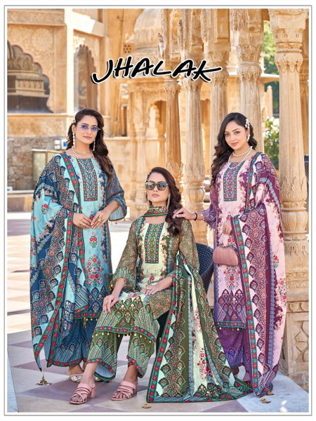 Jhalak By Mukesh Jam Satin Surat Kurti With Bottom Dupatta Wholesale Market