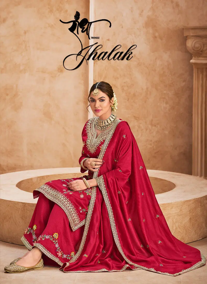 Jhalak By Radha Trendz Chinon Readymade Suits Wholesale Shop In Surat Catalog