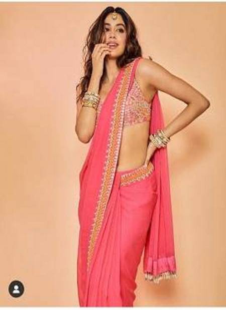 Jhanavi Colours Latest Designer Pretty Party Wear Stylish Saree Collection Catalog