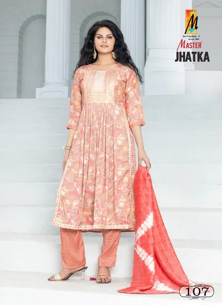 Jhatka By Master Nayra Cut Printed Kurti With Bottom Dupatta Wholesale Market In Surat
 Catalog