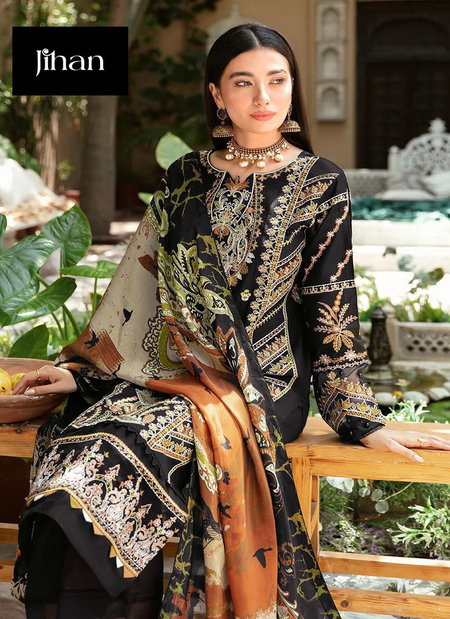 Jihan Riwayat Luxury 3462 Cotton Embroidery Pakistani Suit Wholesale Price In Surat
