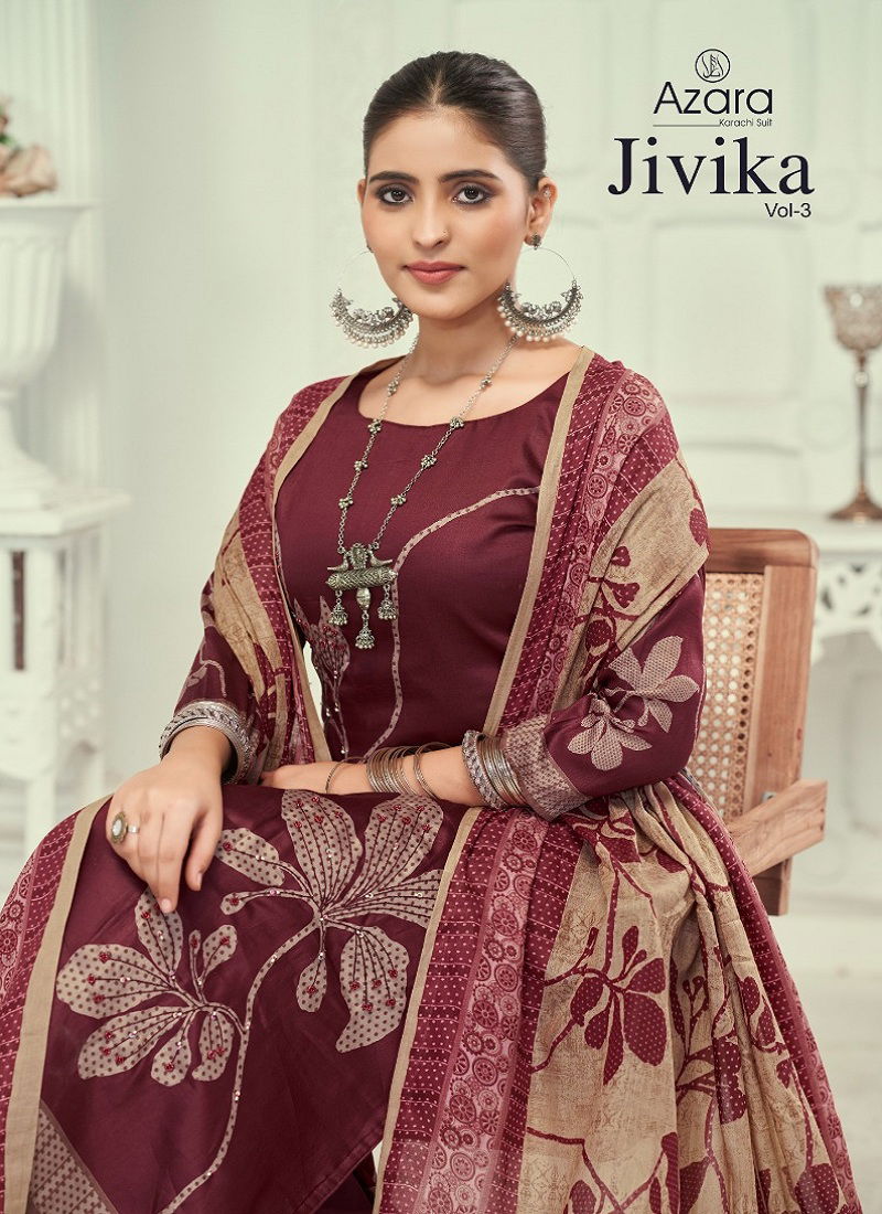 Jivika Vol 3 By Radhika Azara Jam Cotton Printed Dress Material Wholesale Online Catalog