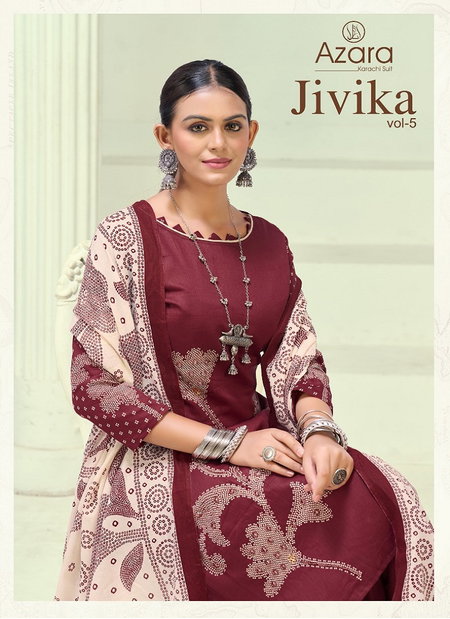 Jivika Vol 5 By Radhika Azara Jam Cotton Printed Dress Material Exporters In India