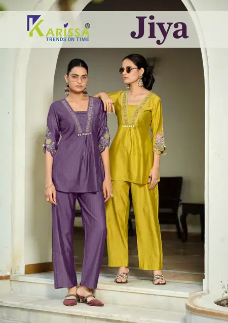 Jiya By Karissa Viscose Bombay Thread Work Co Ord Set Exporters In India