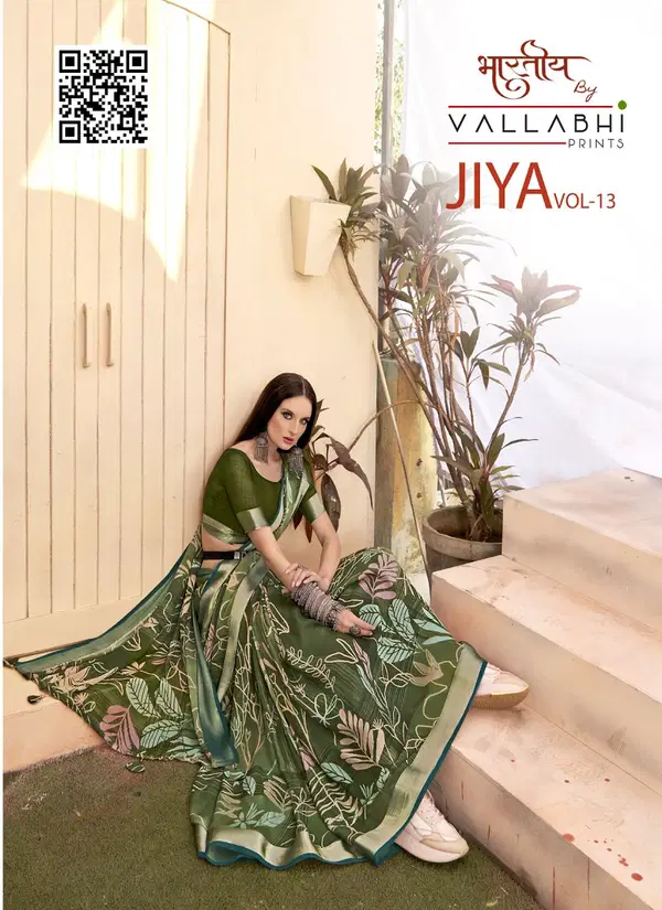 Jiya Vol 13 By Vallabhi Georgette Printed Sarees Orders In India