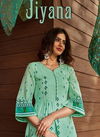 Jiyana Fancy Printed Designer Pure Lawan Fancy Print With Chiffon Kani Print Dupatta Dress Material Collection
