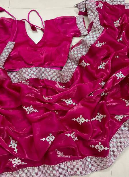 JK Designer Silk Embroidery Party Wear Sarees Wholesale Clothing Suppliers In India
