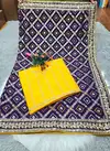 Jk Fashion Georgette Bandhani Printed Wedding Sarees Suppliers in India
