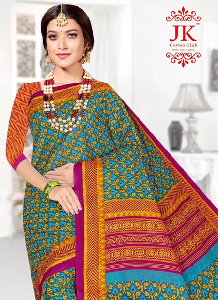 Jk Kangana 4 Cotton Printed Regular Wear Saree Collection
 Catalog