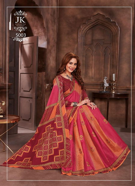 Jk Tulsi Avantika Vol 5 Latest Printed Cotton Regular Wear Saree Collection  Catalog