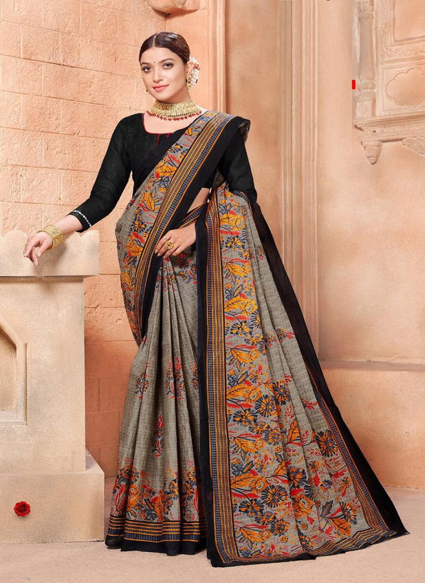 Jk Vaishali 4 Designer Regular Wear Cotton Printed Saree Collection
