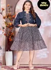 Jlf Carrie Party Wear Kurti With Denim Jacket Catalog

