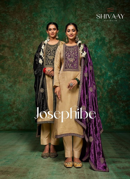 Josephibe By Shivaay Mosrcco Silk Velvet Wholesale Designer Salwar Suits In India