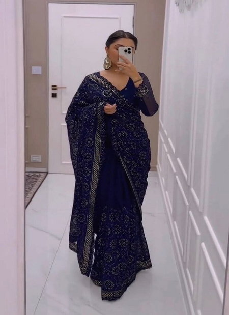 JR 621 Designer Georgette Party Wear Saree Exporters In India