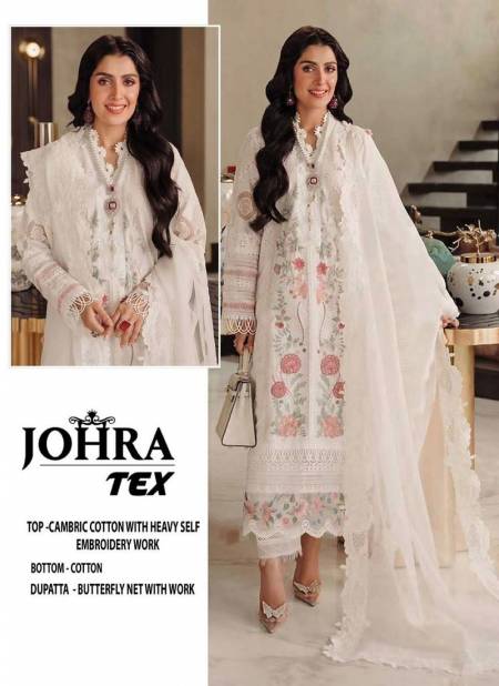 JT 127 Embroidery Cambric Cotton Pakistani Suit Wholesale Shop In Surat