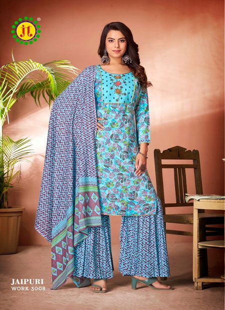 Jt Jaipuri Work Rayon Vol 3 Rayon Embroidery Printed Dress Material Wholesalers In Delhi
 Catalog