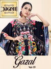 JUGNII GAZAL-THE KAFTAN COLLECTION VOL-19 LATEST DESIGN AND SMOOTH SHIMMER COTTON FABRIC  