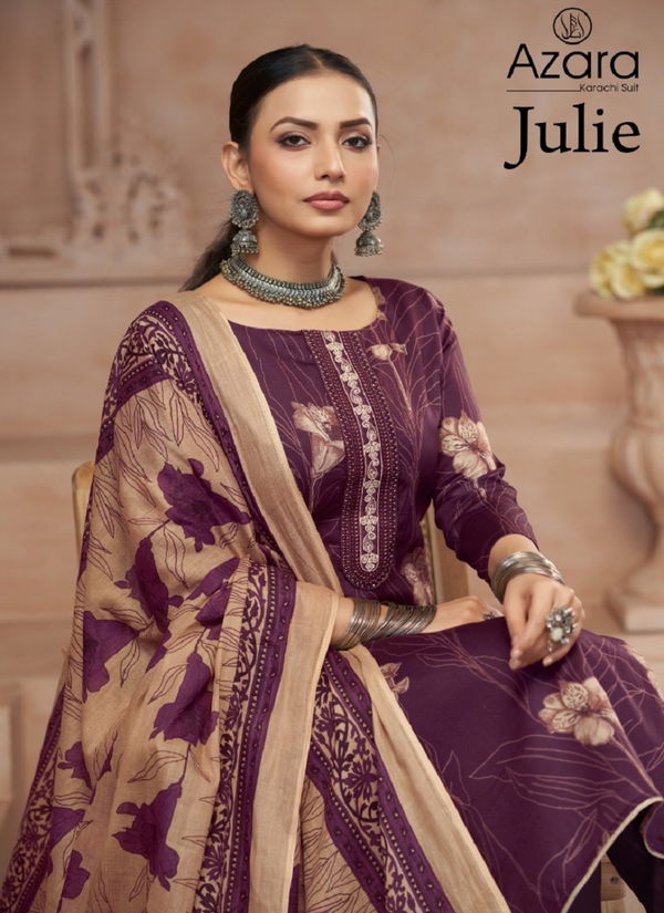 Julie By Radhika Azara Lawn Cotton Printed Dress Material Wholesale Price