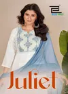Juliet By Blue Hills Rayon Embroidered Kurti With Bottom Dupatta Exporters In India
