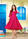 Jyotika 101 Regular Wear Printed Rayon Anarkali Kurti Collection