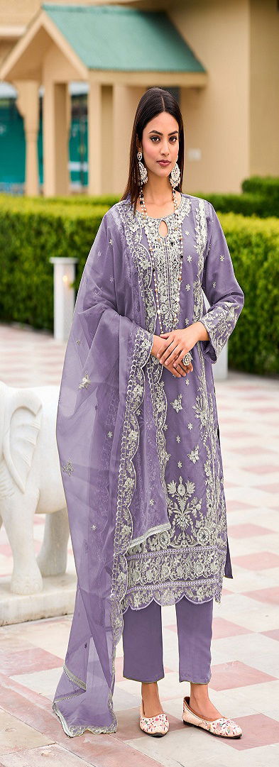 K 5209 by Shree Organza Embroidered Pakistani Suit Collection