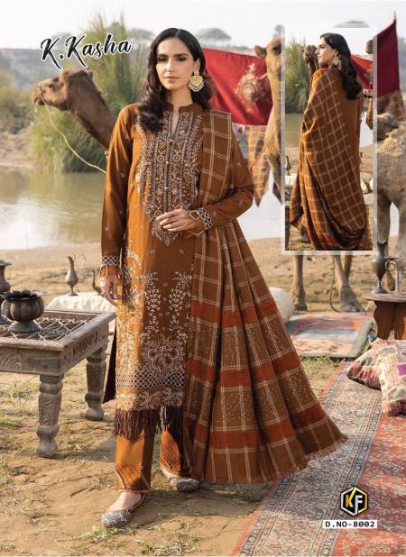 K Kasha Vol 8 By Keval Cotton Pakistani Dress Material Wholesale Shop In Surat
 Catalog