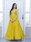 KA 1034 Long Faux Blooming Anarkali Gown Catalog