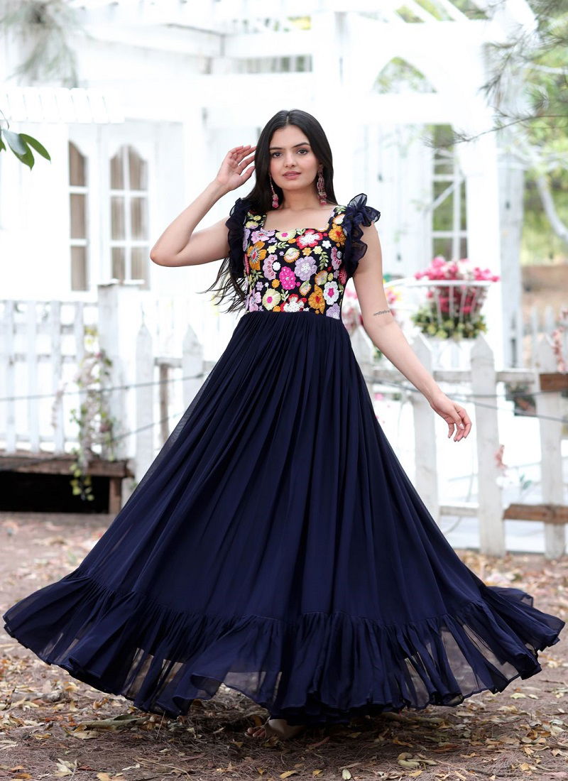 KA 1036 Fancy Party Wear Gown Catalog - The Ethnic World