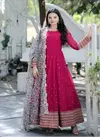 KA 1044 Embroidery Dupatta With Gown Catalog