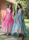 KA 1064 Gown Style Anarkali Kurti With Dupatta Catalog
