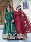 KA 1088 Heavy Embroidery Wedding Wear Gown With Dupatta Wholesale Price In Surat