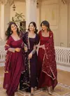 KA 1101 Faux Blooming with Embroidery Party Wear Gown Wholesale Shop In Surat
