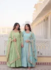 KA 1102 Embroidery Georgette Gown With Dupatta Wholesale Price In Surat