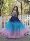 KA 1106 Embroidery Blooming Designer Gown Wholesale Price In Surat