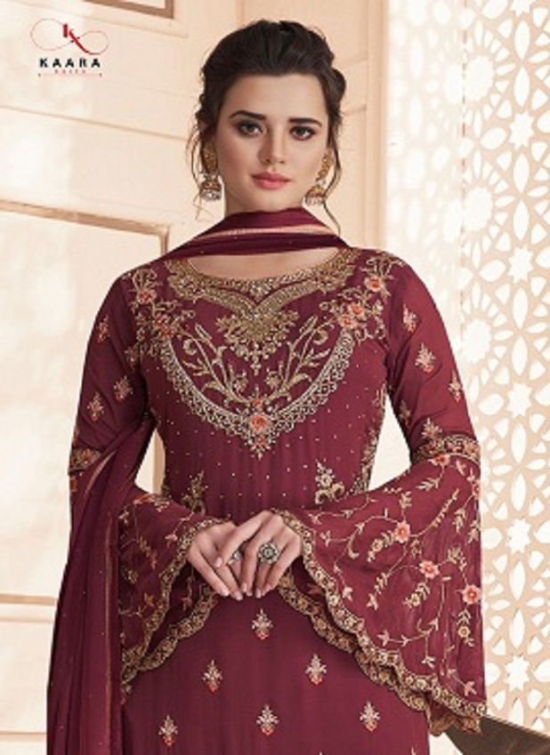 Kaara Dulhan 14 Heavy Exclusive Embroidery With Fancy Diamond Work Embroidery Salwar Kameez Collection