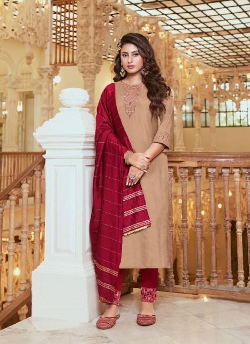 Kaasbee Shanvi Trending Fancy Ethnic Wear Wholesale Kurti Pant With Dupatta Collection