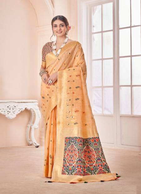 Buy Craftsvilla Embroidered Bollywood Chiffon Orange Sarees Online @ Best  Price In India | Flipkart.com