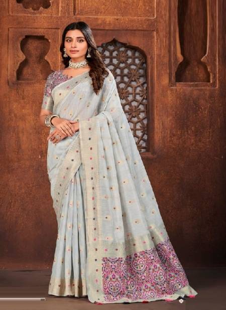 Buy Sangam Aura Silk Casual Wear Cotton Saree Collection