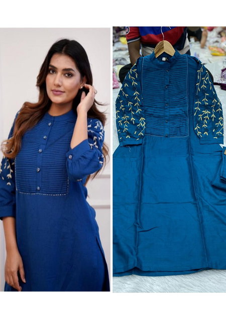  Kachuko By Tdg Heavy Rayon Cotton Kurti With Bottom Catalog