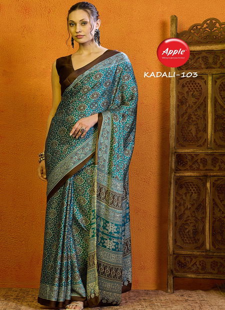 Kadali Vol 1 By Apple Modal Satin Printed Sarees Wholesale Price In Surat Catalog