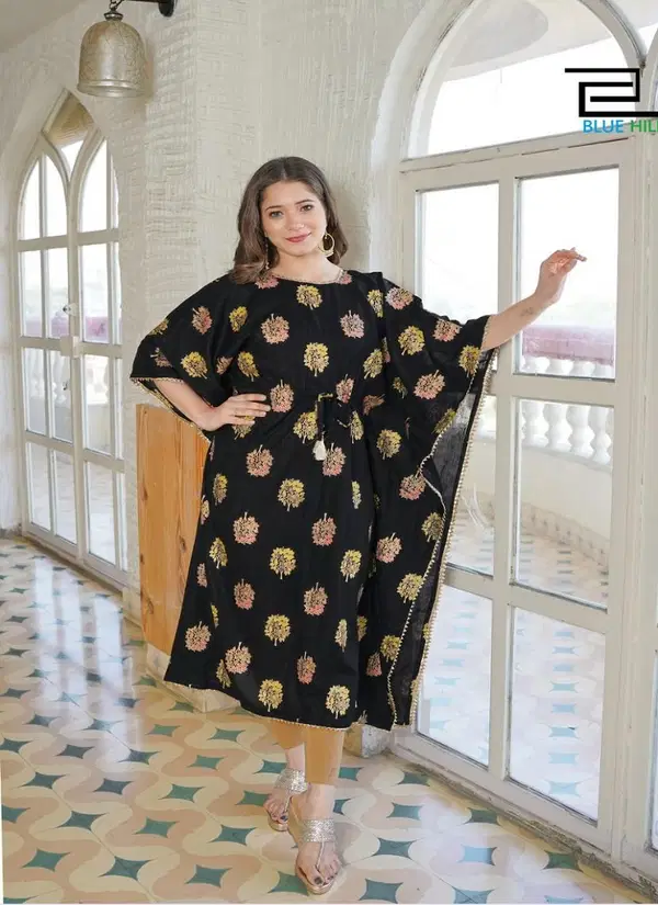 Kaftan Vol 5 Rayon 14 Kg Gold Print Kaftan Catalog