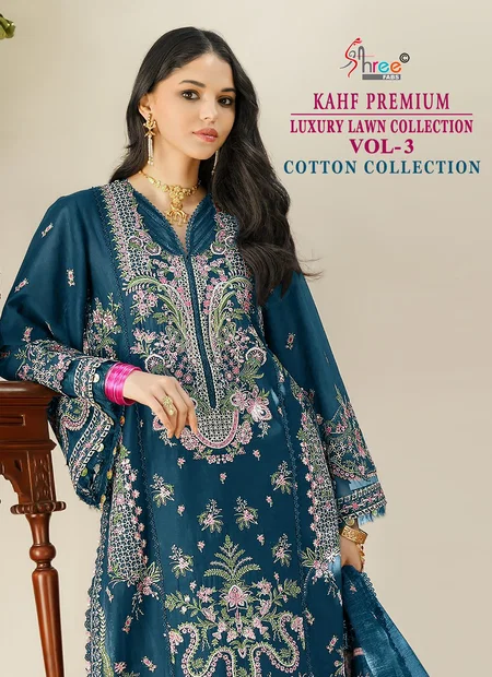 Kahf Luxury Lawn Collection Vol 3 By Shree Kota Doriya Dupatta Cotton Salwar Suit Collection